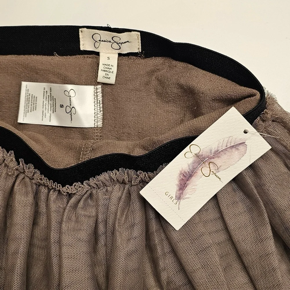 Jessica Simpson Tulle Skirt Legging Combo - Big Kid Size Small NWT